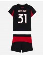 AC Milan Strahinja Pavlovic #31 Replika Hemmakläder Barn 2025-26 Kortärmad (+ byxor)